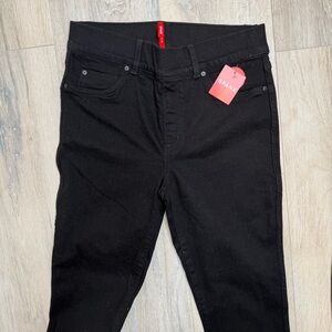 Spanx Clean Black Jeans EveryWear Ankle Skinny Regular Denim Pants